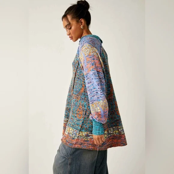 Free People Multicolor Knit Mini Dress - Picture 8 of 11